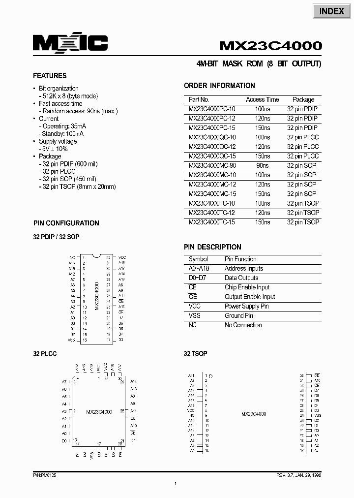 MX23C4000_332496.PDF Datasheet