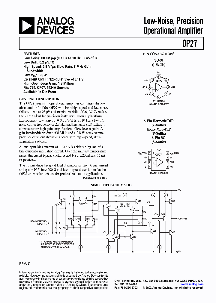 OP27AZ883C_374269.PDF Datasheet