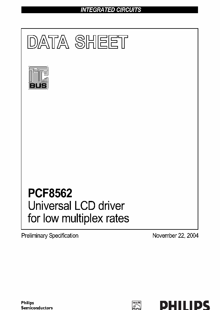 PCF8562_194284.PDF Datasheet