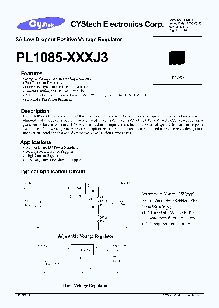 PL1085-XXX_329135.PDF Datasheet