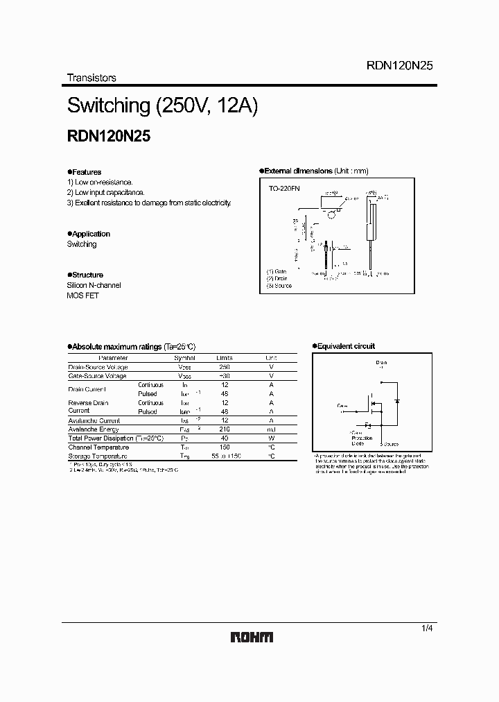 RDN120N25_364218.PDF Datasheet