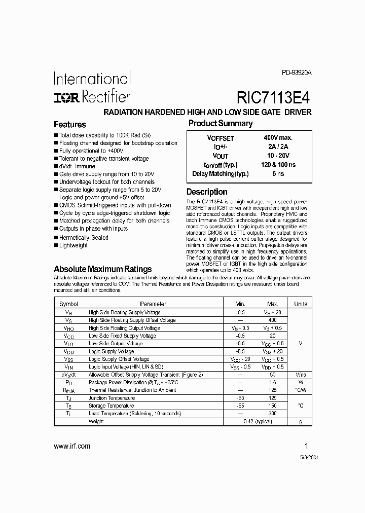 RIC7113E4_322359.PDF Datasheet