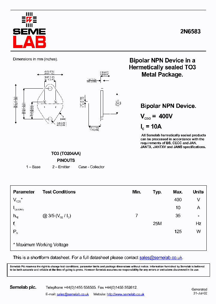 SF2N6583_368536.PDF Datasheet