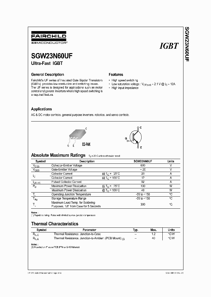 SGW23N60UF_309144.PDF Datasheet