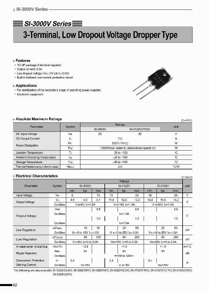 SI3052V_98669.PDF Datasheet Download --- IC-ON-LINE