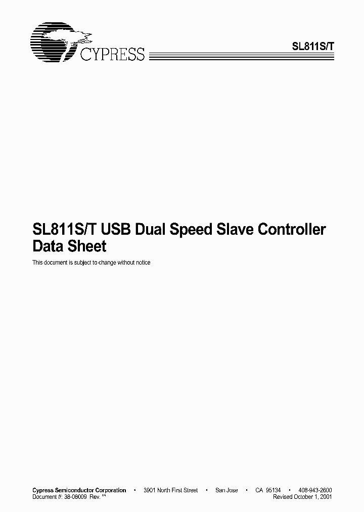 SL811ST_184687.PDF Datasheet