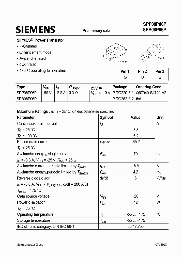 SPB08P06P_331927.PDF Datasheet