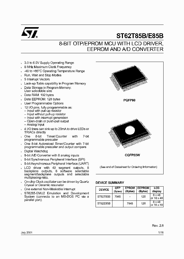 ST62T85BQ6_225773.PDF Datasheet