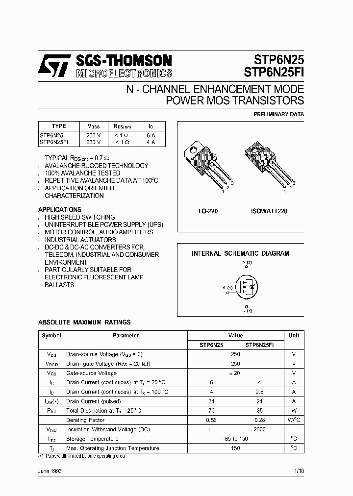 STP6N25FI_321081.PDF Datasheet