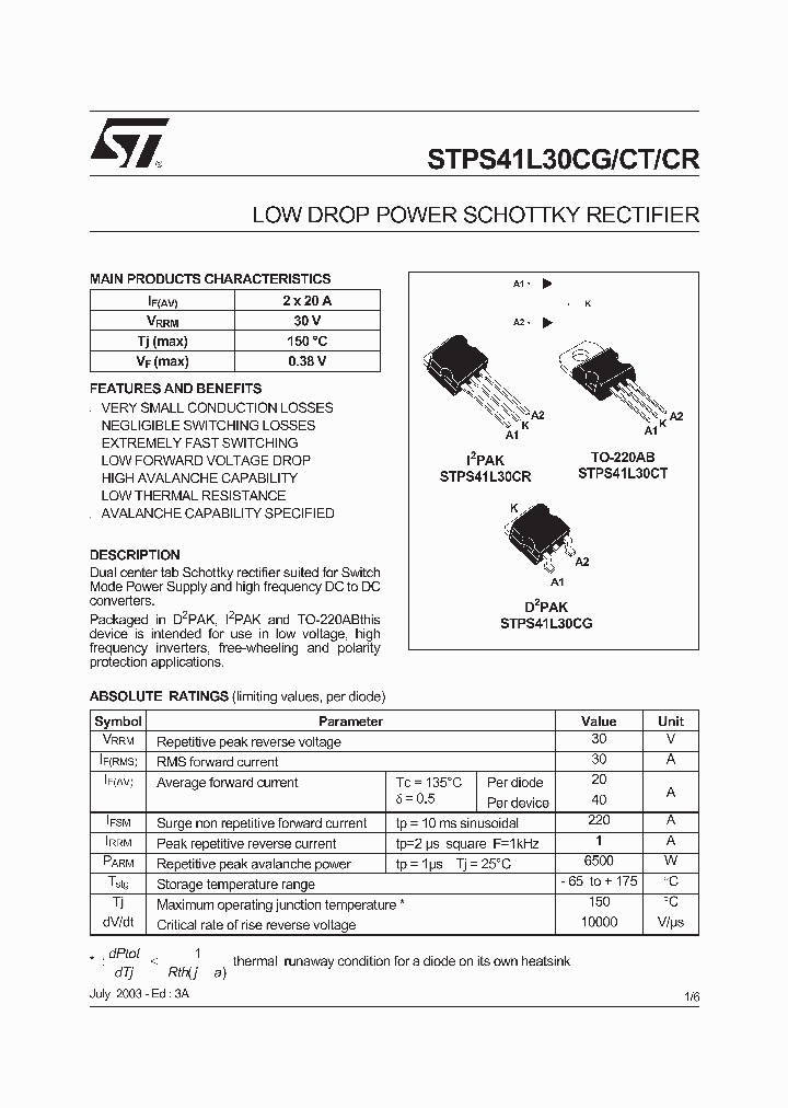 STPS41L30CT_349333.PDF Datasheet