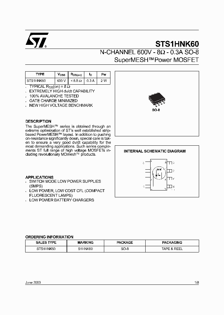 STS1HNK60_377355.PDF Datasheet