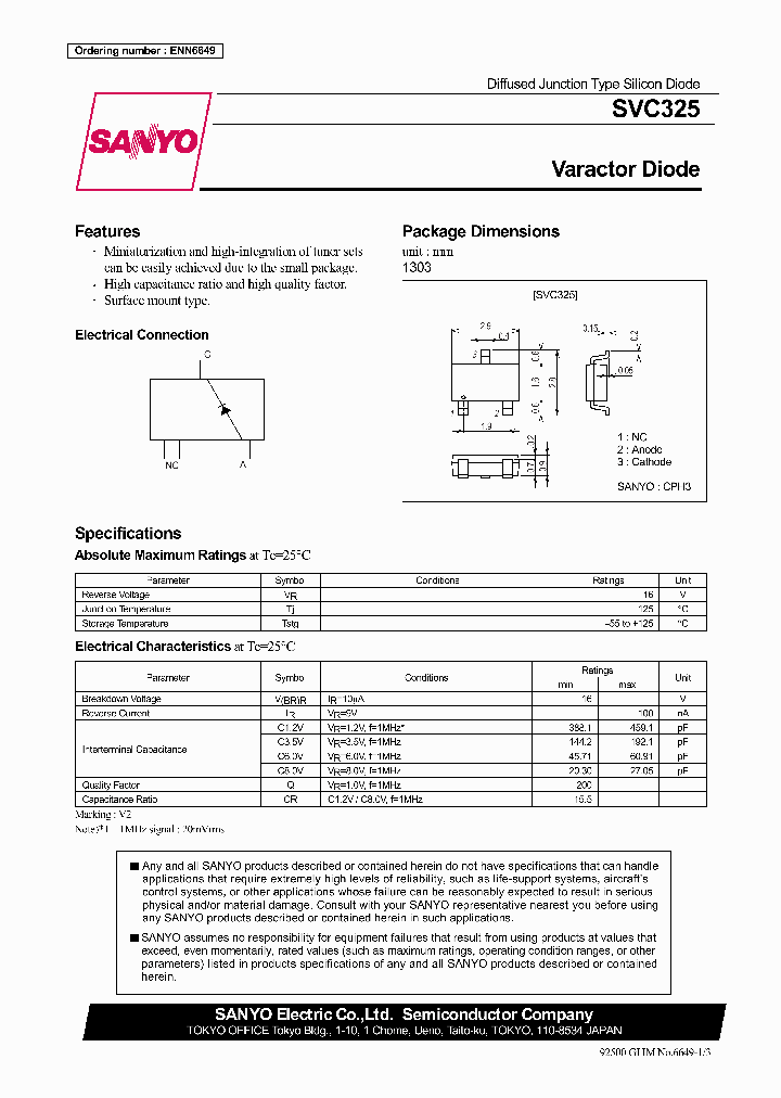 SVC325_343502.PDF Datasheet Download
