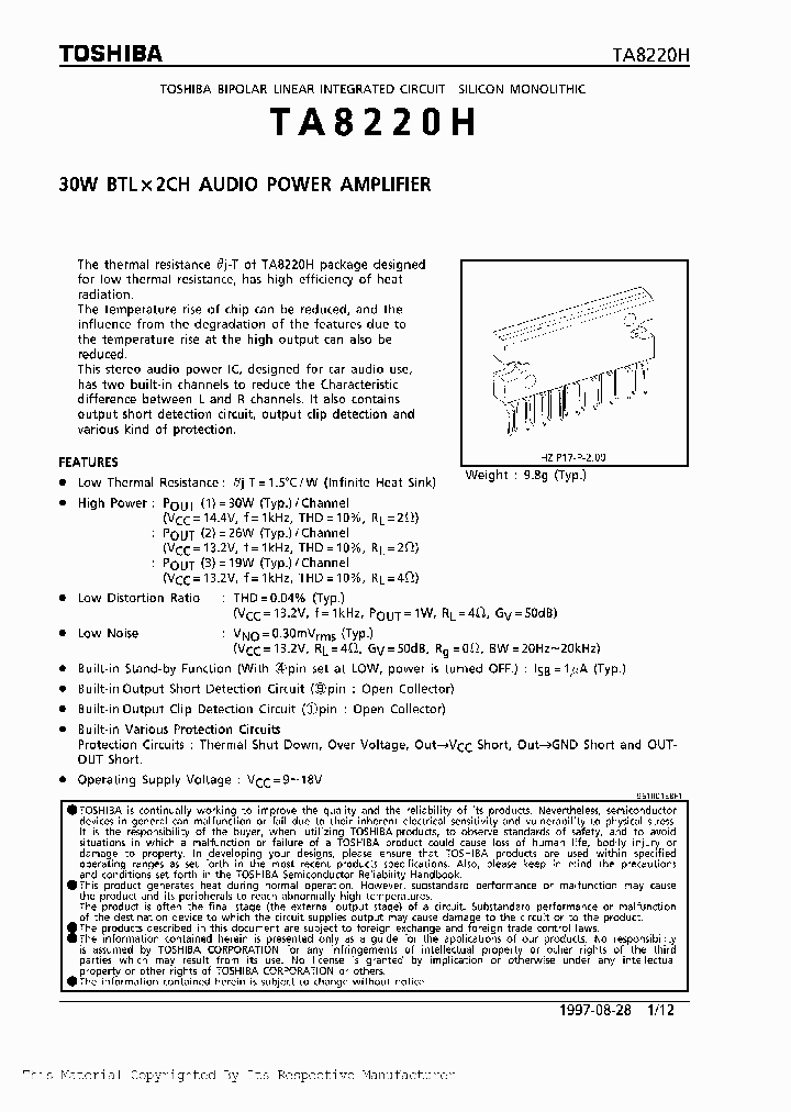 TA8220HNBSP_203487.PDF Datasheet