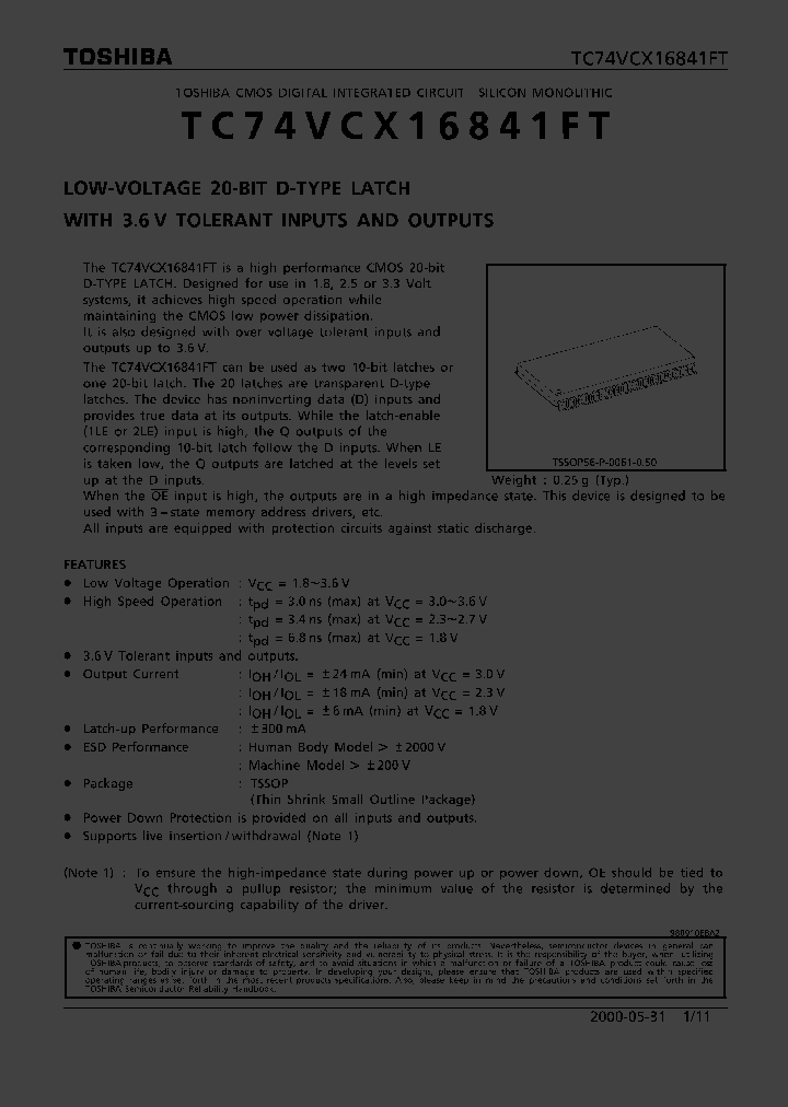 TC74VCX16841FT_309908.PDF Datasheet