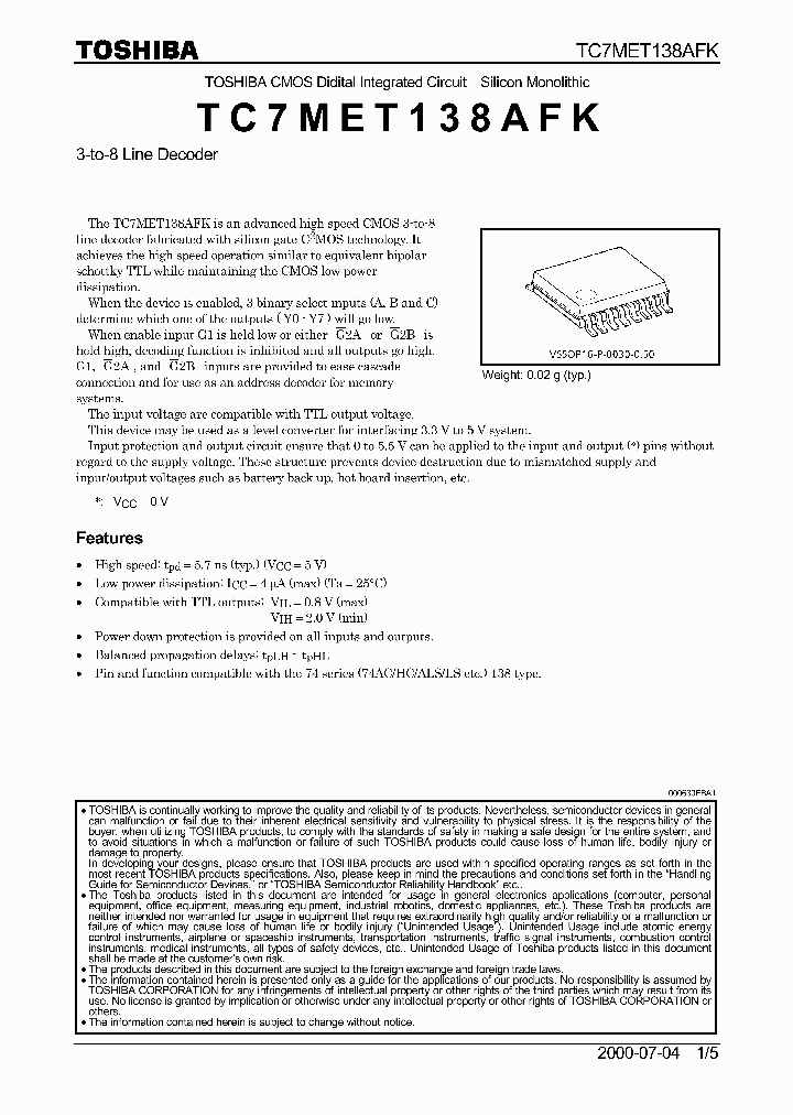 TC7MET138AFK_356031.PDF Datasheet