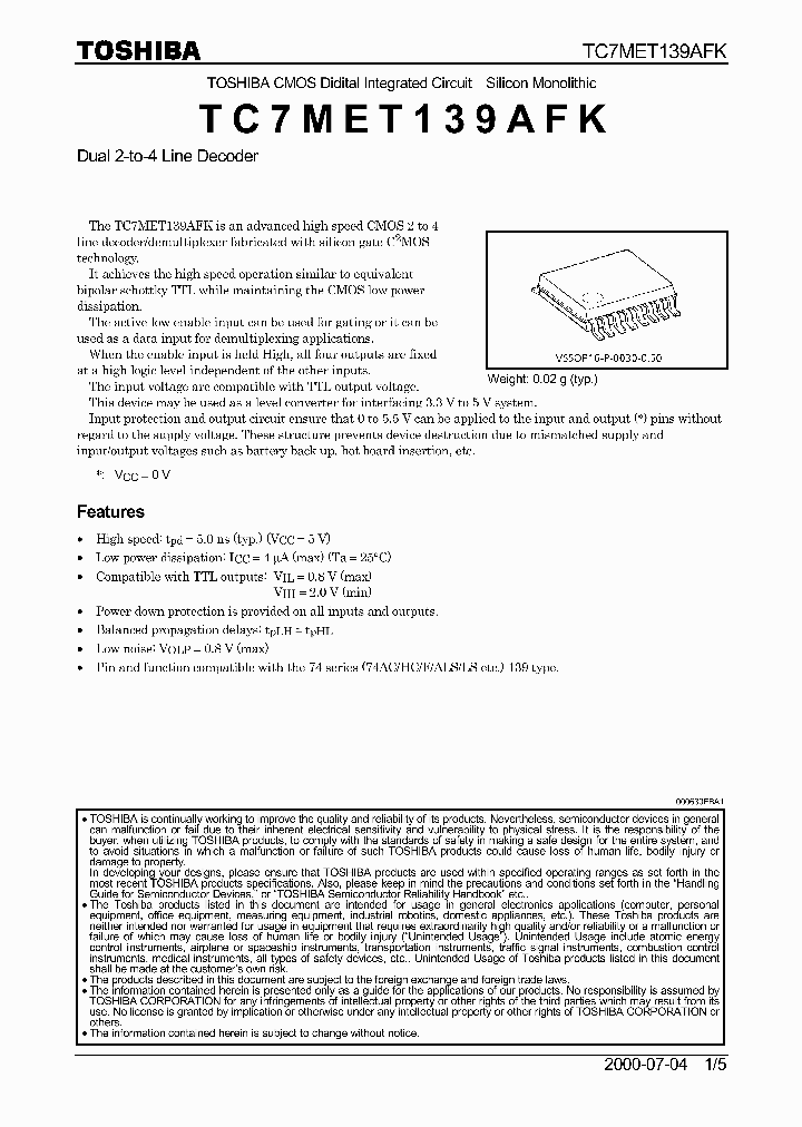 TC7MET139AFK_346668.PDF Datasheet