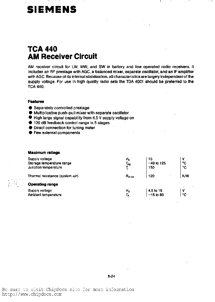 TCA440_328256.PDF Datasheet