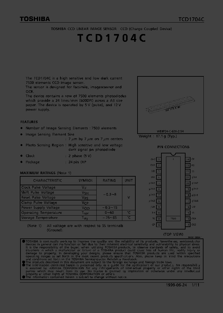 TCD1704C_70169.PDF Datasheet