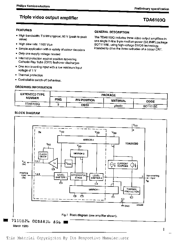 TDA6103Q_182754.PDF Datasheet Download --- IC-ON-LINE