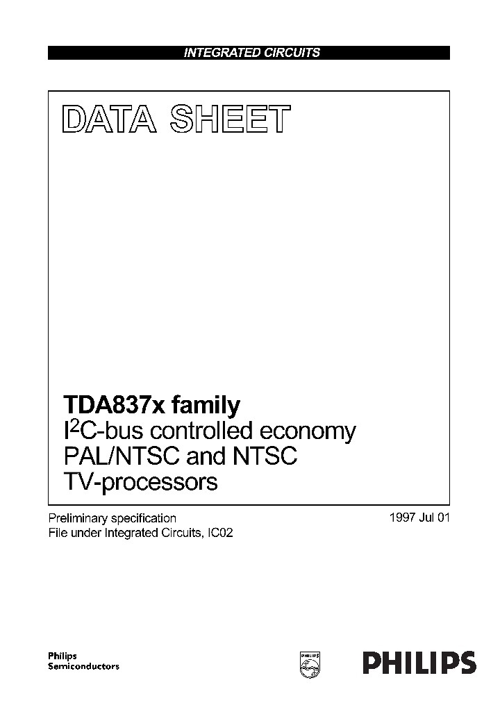TDA8374_76844.PDF Datasheet Download --- IC-ON-LINE