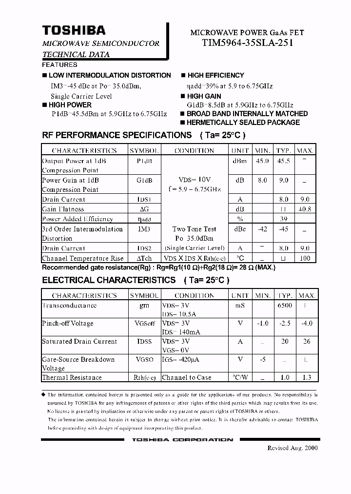 TIM5964-35SLA-251_318732.PDF Datasheet