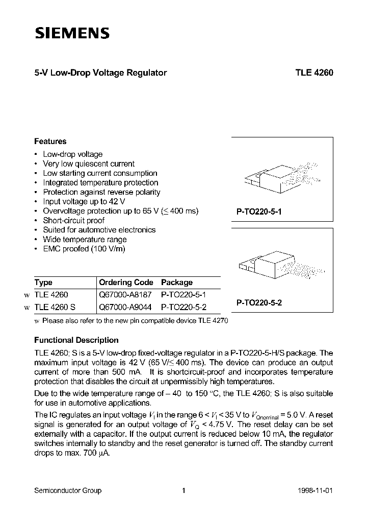 TLE4260_101827.PDF Datasheet