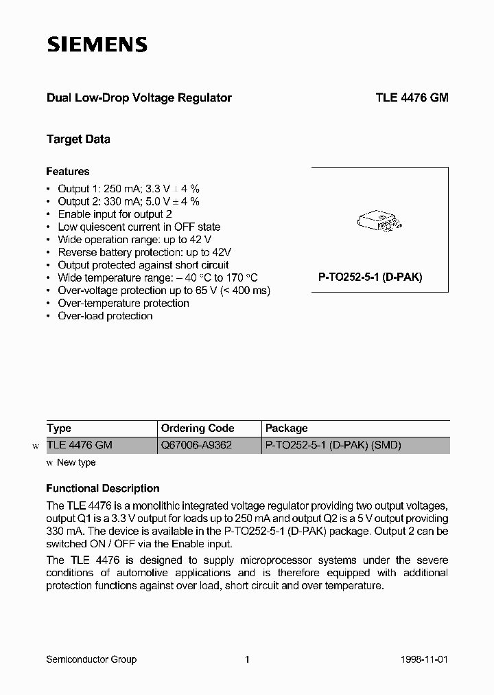 TLE4476GM_385631.PDF Datasheet