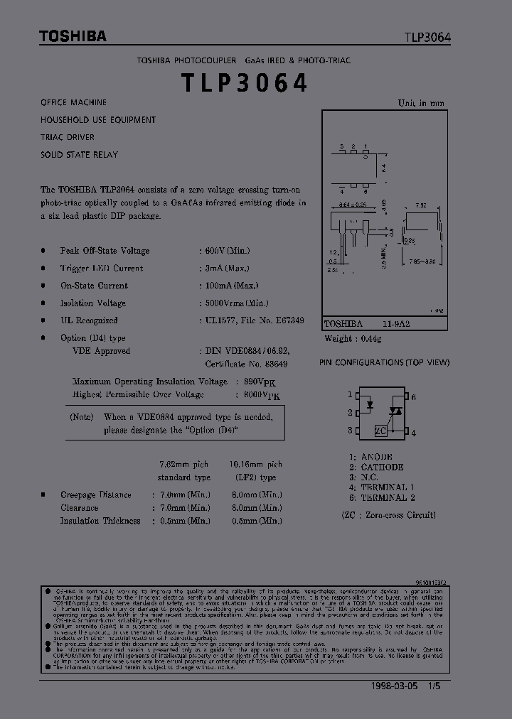 TLP3064_315946.PDF Datasheet