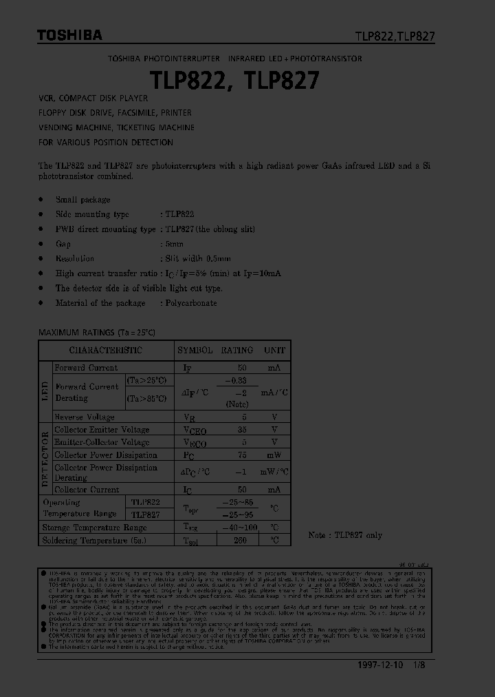 TLP827_348648.PDF Datasheet