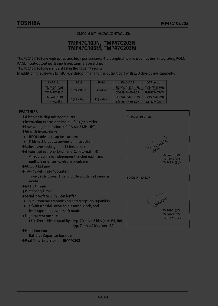 TMP47C103N_318083.PDF Datasheet