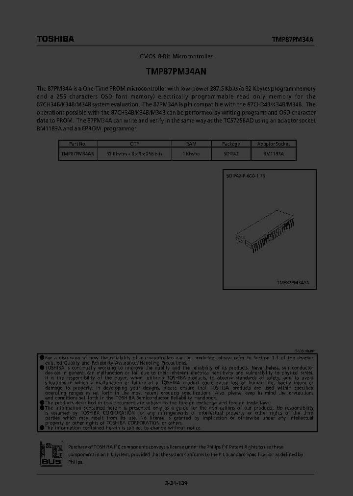 TMP87PM34AN_179579.PDF Datasheet