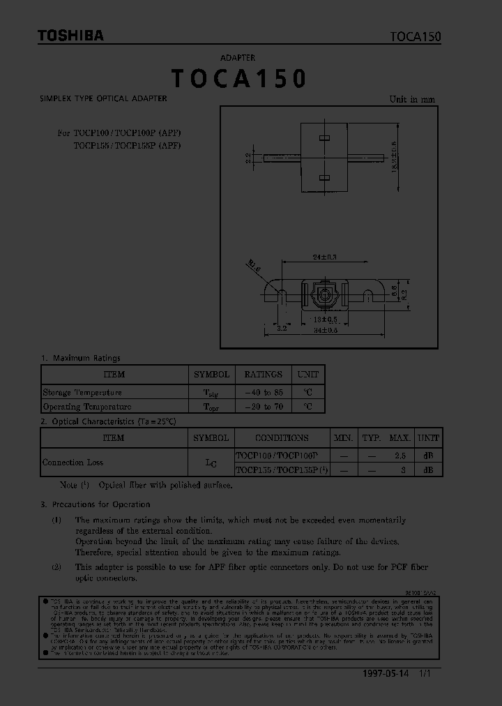 TOCA150_372026.PDF Datasheet