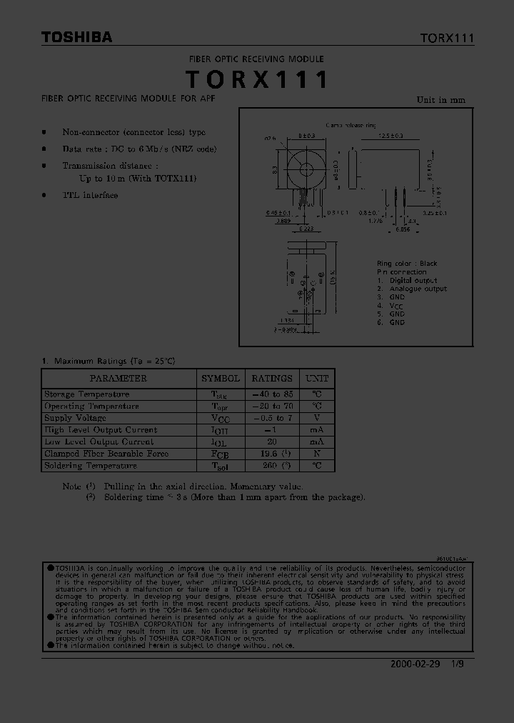 TORX111_312532.PDF Datasheet