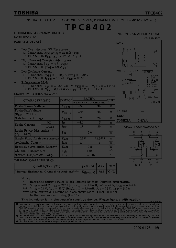 TPC8402_329911.PDF Datasheet