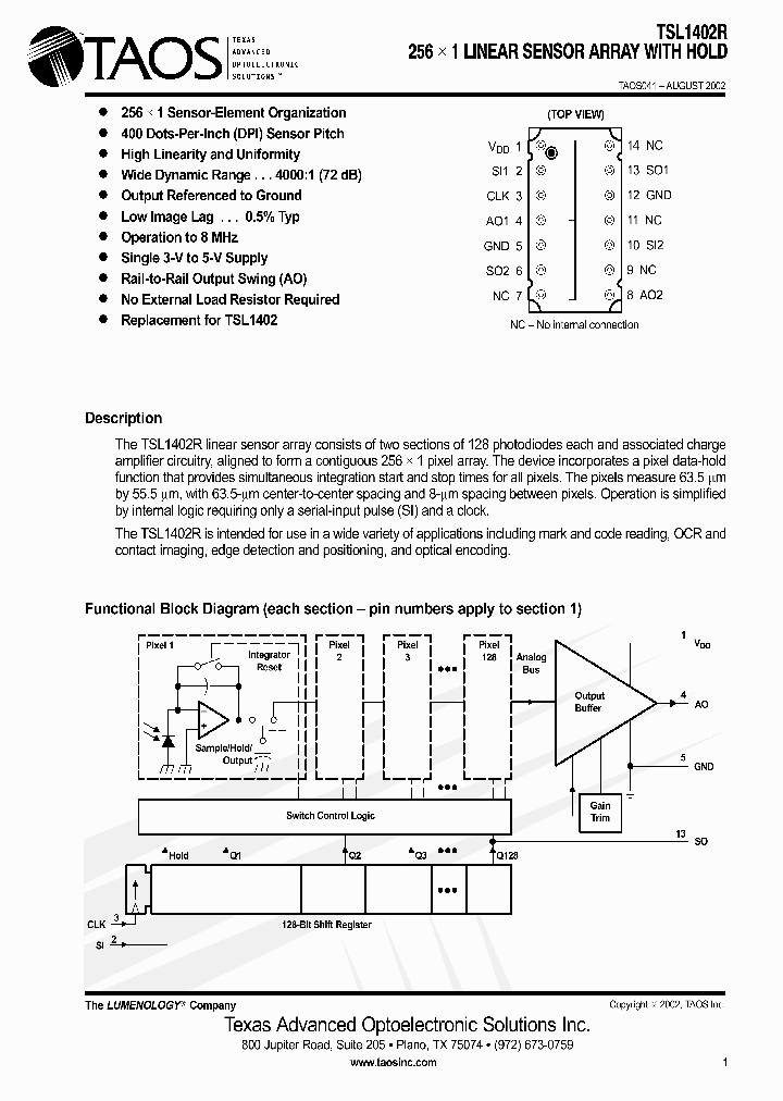 TSL1402R_324666.PDF Datasheet