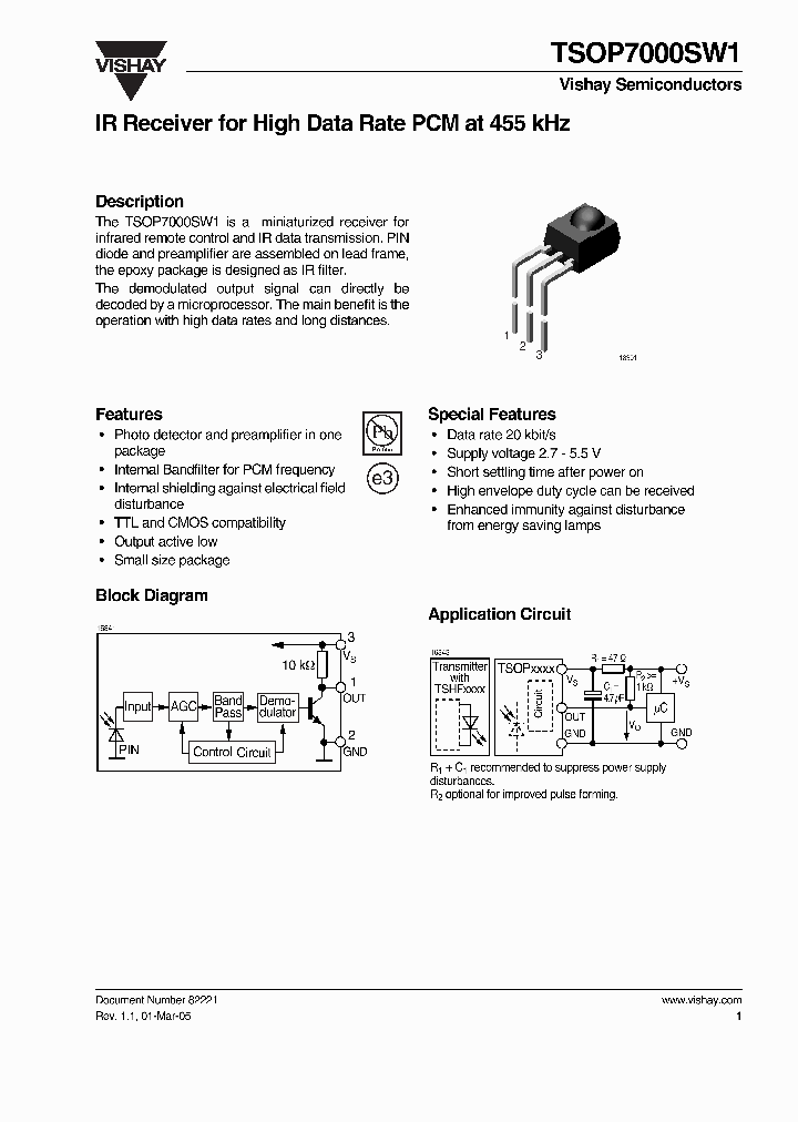 TSOP7000SW1_350563.PDF Datasheet