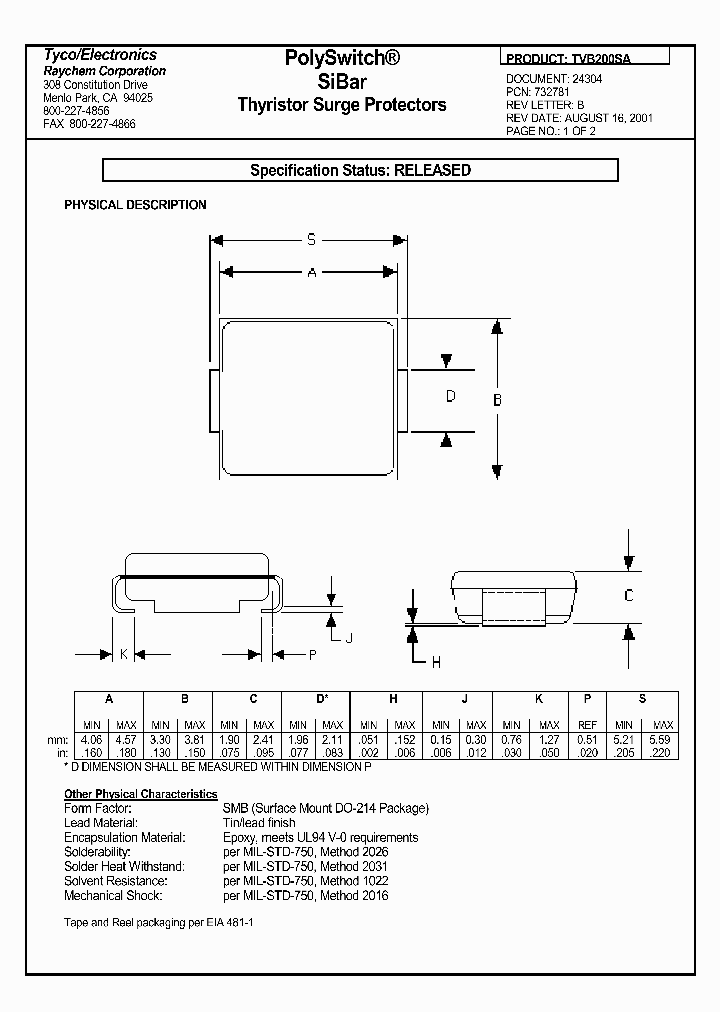 TVB200SA_323838.PDF Datasheet