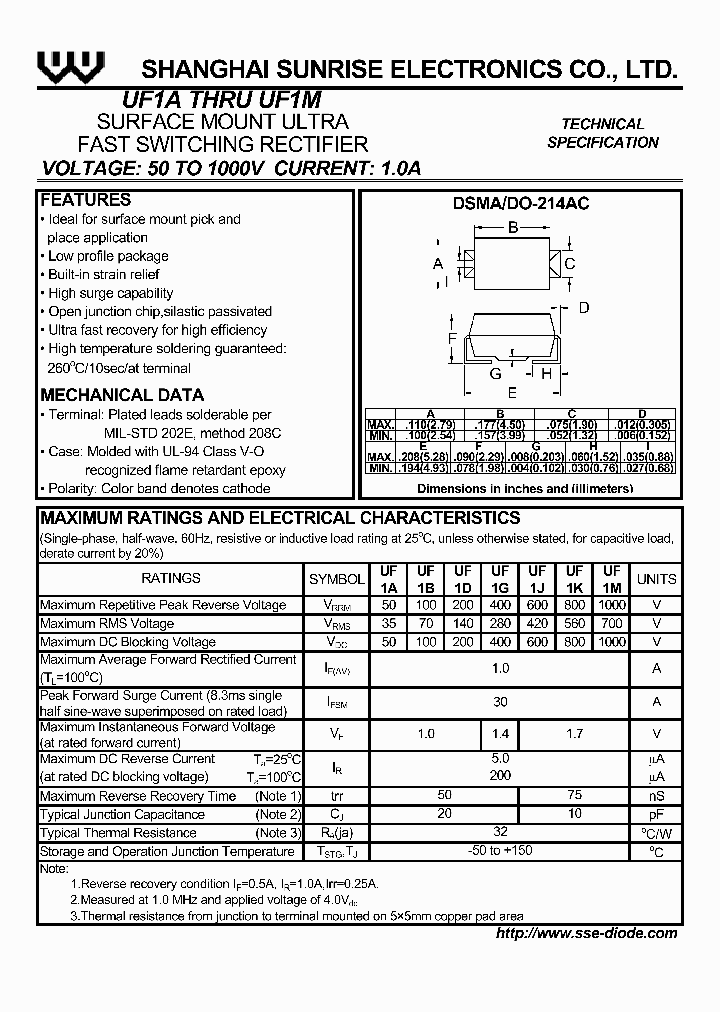 UF1M_346285.PDF Datasheet
