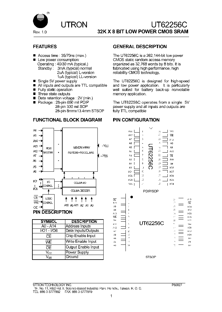 UT62256CPC-70_346771.PDF Datasheet