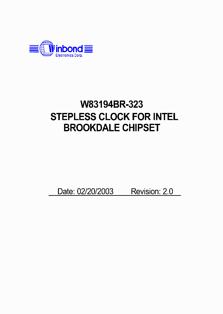 W83194BR-323_328761.PDF Datasheet