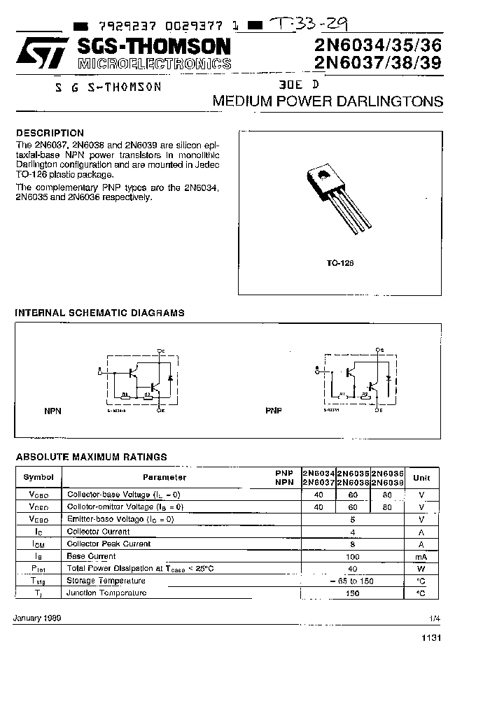 2N6034_176459.PDF Datasheet Download --- IC-ON-LINE