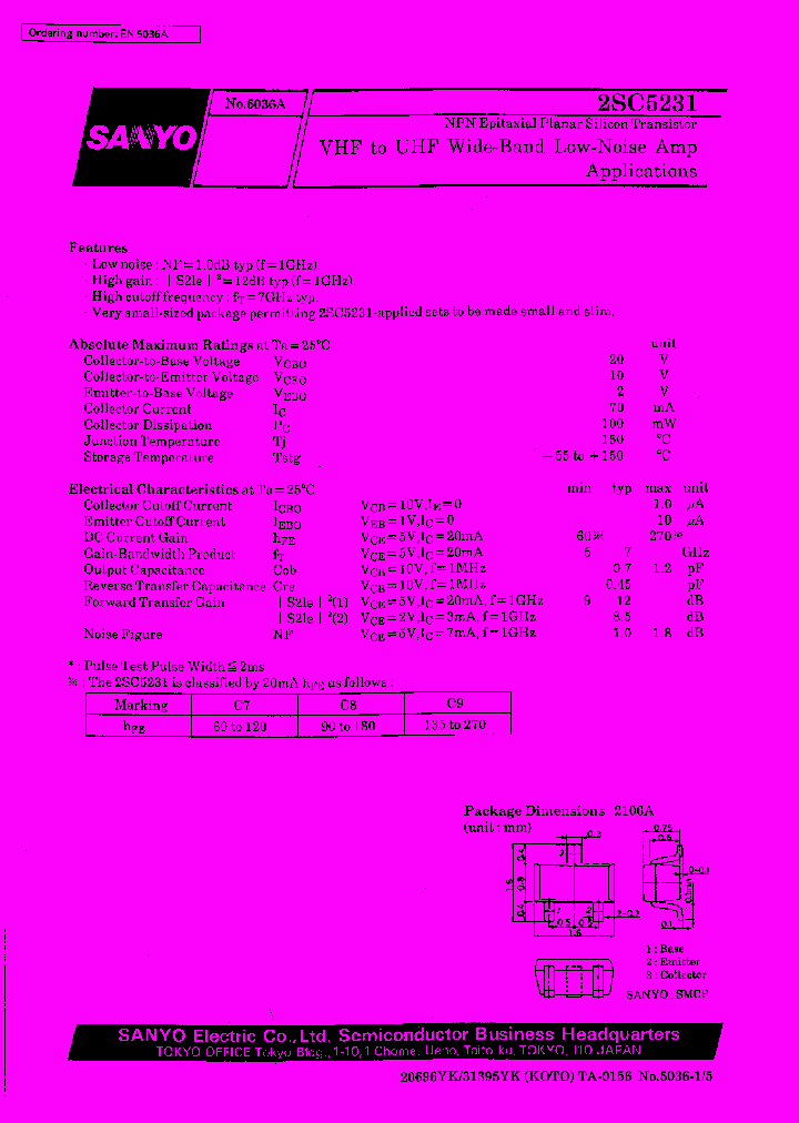 2SC5231_411409.PDF Datasheet