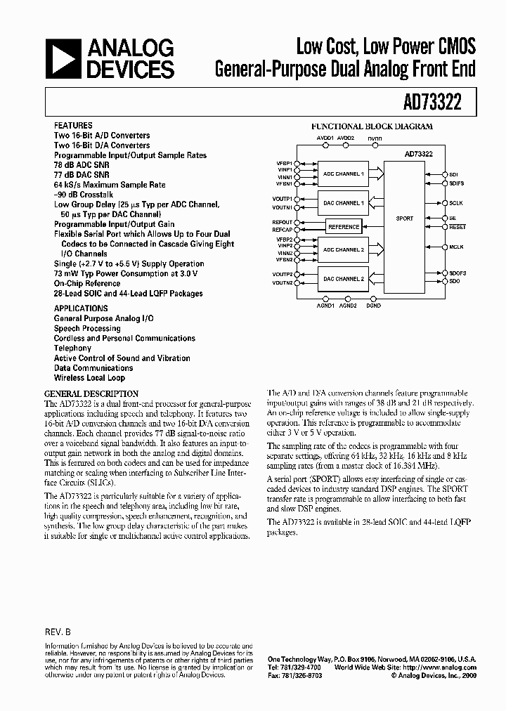 AD73322AST_396550.PDF Datasheet