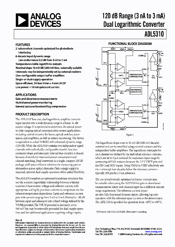 ADL5310_421533.PDF Datasheet