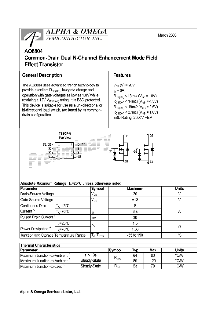 AO8804_417757.PDF Datasheet