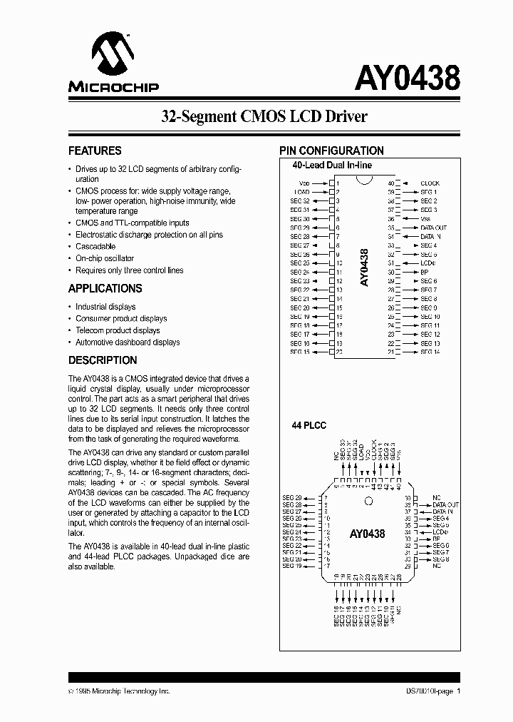 AY0438_398511.PDF Datasheet Download --- IC-ON-LINE