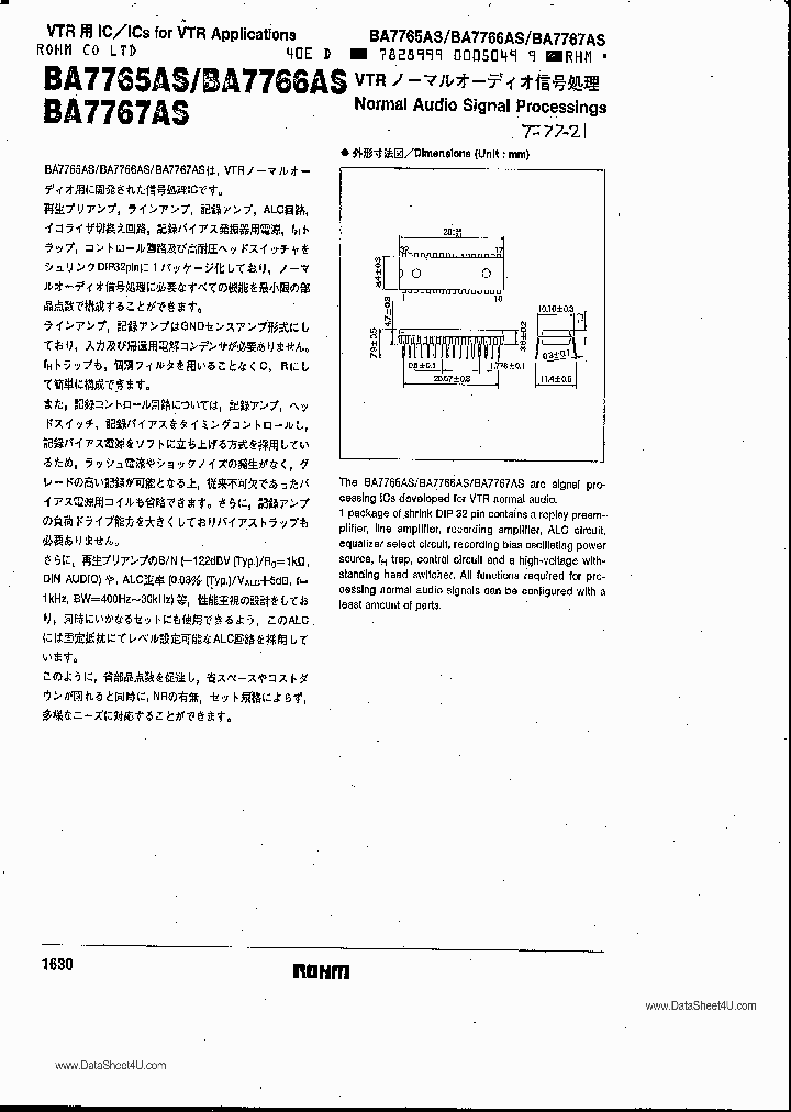 BA7766AS_389909.PDF Datasheet