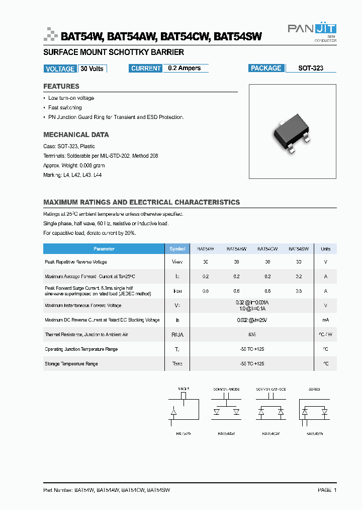 BAT54SW_403426.PDF Datasheet