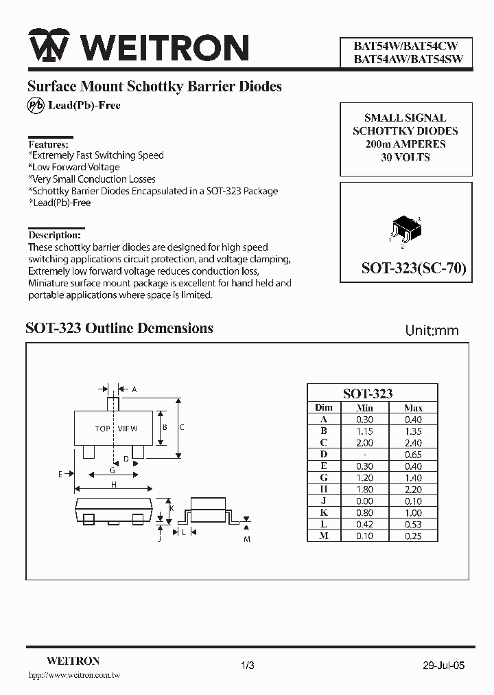 BAT54W_417491.PDF Datasheet
