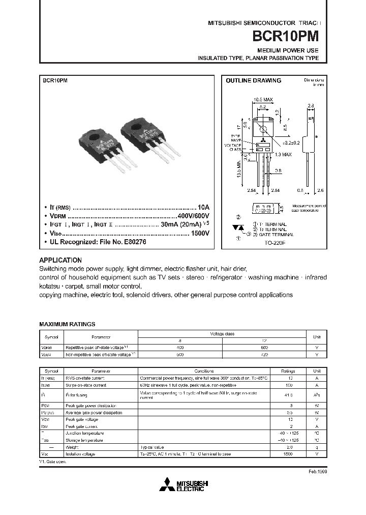 BCR10PM_397036.PDF Datasheet